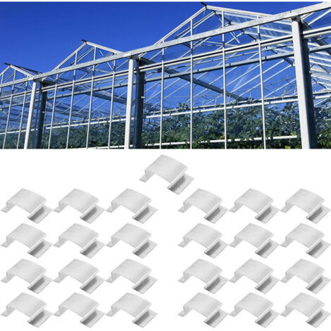 Pinces de fixation pour serres multi-usages, 25 mm x 10 mm x 15 mm, 25/50 pièces, en acier inoxydable, pour le jardinage