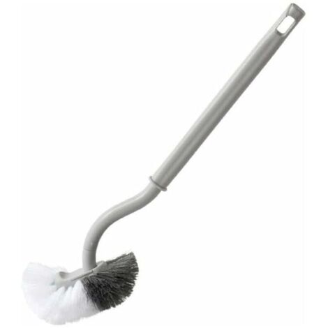 Brosse de Rechange Brosses à WC, Brosse de Toilette en Plastique à Long Manche avec Poils multifonctionnels pour la lèvre inférieure et Le Nettoyage en Profondeur (1/4)