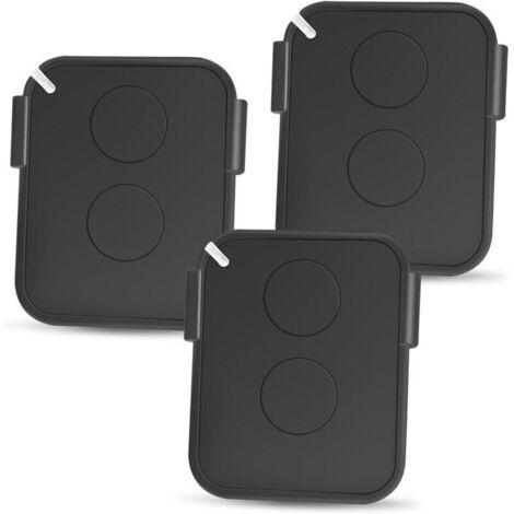 Lot de 3 télécommandes compatibles ON2E - Émetteurs double canal 433,92 MHz avec une portée jusqu'à 200 mètres (1/4)