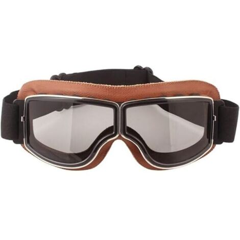 Lunettes de protection rétro pour moto - Anti-buée - Chaudes - Pour l'équitation, le VTT, le motocross