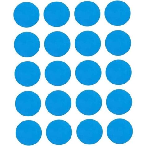 20pcs Patch Patch Direction Kit de réparation en Plastique Patches de réparation Auto-adhésive pour piscines Bateaux gonflables