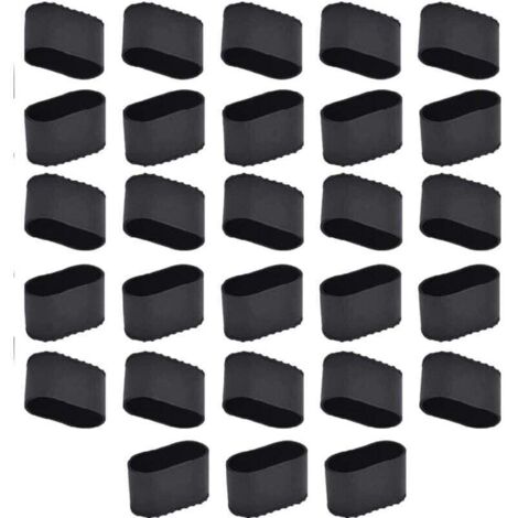 Pied De Chaise 28 PièCes Embout De Chaise Rectangulaire Embout De Chaise Oval Protection Protege Pied De Chaise Table Patin Silicone Chaise