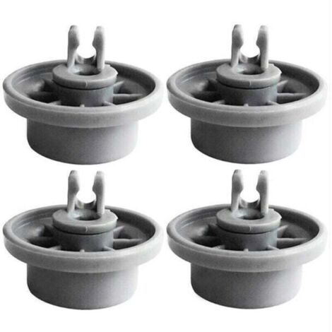 Lot de 4 Roulettes de Lave-vaiss pour Panier Inférieur, Roues de Lave-vaiss pour Siemens, Bosch 165314 (1/4)