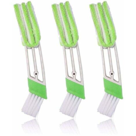 Brosse et Chiffon pour re 3pcs Nettoyeur Duster pour Ventilateur d'air Climatiseur Poussière Outil Claviers Double Tête
