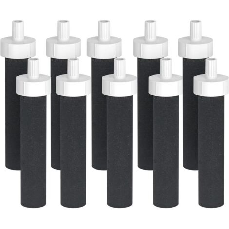 Lot de 10 filtres à eau de rechange Brita - tibles avec les filtres à eau Brita BB06 rigides, en acier inoxydable et pour le sport (1/4)