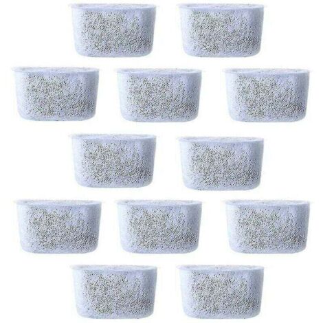 12pcs Filtres à eau à charbon de rechange Filtre non tissé pour cafetières (1/4)