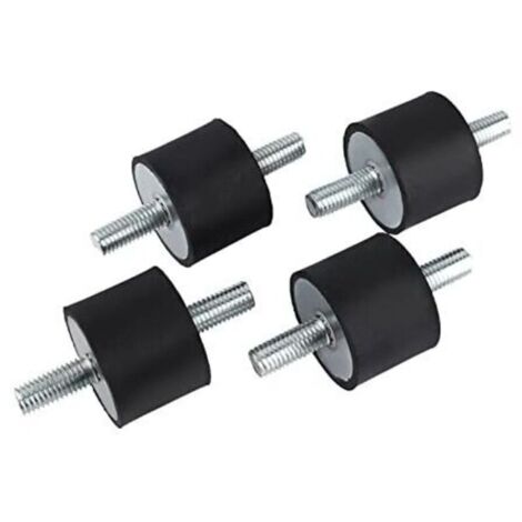 Pieds Antivibratoires Cylindriques mâle M10 M8 Caoutchouc Anti-vibration supports d'isolation anti-vibration 4 pièces