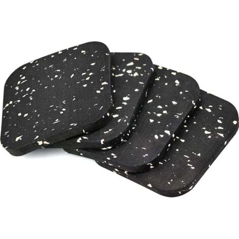 4 Pièces Antiderapant Patin en Caoutchouc 10010010mm Tampon Caoutchouc Patins Antidérapants Meuble pour Meubles lit Machine à Laver et sèche-Linge (1/4)