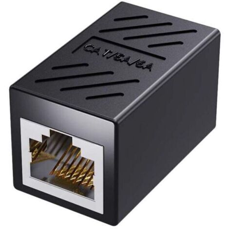 Coupleur RJ45, coupleur Ethernet en ligne pour Cat8/Cat7/Cat6/Cat5e, adaptateur d'extension Ethernet 1000 Mbit/s, connecteur LAN pour routeur, modem, commutateur, extension réseau, femelle vers femell (1/3)