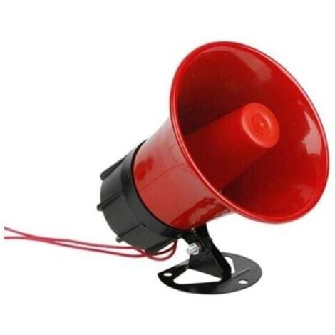Avertisseur sonore pour sirène, 220V Haute Puissance 30W, 130 décibels, Propagation sur de Longues Distances, Facile à Utiliser, avec Support pour système d'alarme de sécurité Domestique