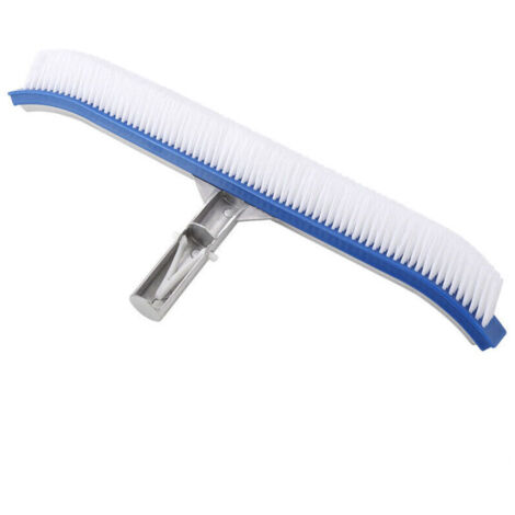 Brosse de nettoyage pour parois de piscine de 18 pouces, outils de nettoyage avec manche en aluminium pour bassins, spas, piscines thermales