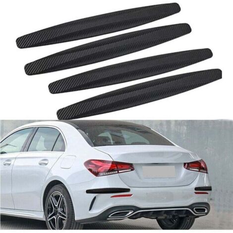 4 pièces Protection universelle pour pare-chocs d'angle de re, Anti-Scratch Bandes Autocollantes,Bande de Protecteur de Pare-chocs Universel Autocollant Protection pour Pare-Chocs de re,Noir