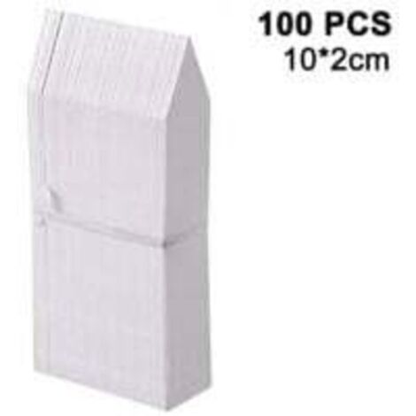 100 paquets d'étiquettes de plantes étiquettes de type piquet étiquettes de jardin en plastique étiquettes de pépinière pour fleurs, légumes, semis, graines (1/4)