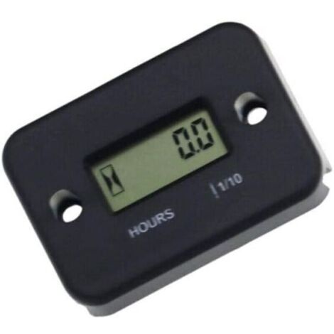 Étanche écran LCD Compteur numérique Heure Moteur Portable Gauge Compteur horaire Moto Bateau Compteur horaire Moteur