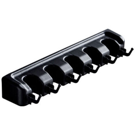 Porte-Balai-Home Gadgets Porte-Balai Auto-adhésif, Support de vadrouille Mural Robuste Cintres pour Pinces à Balai Rangement pour Balai Organisateur de Rangement ,Noir (1/3)