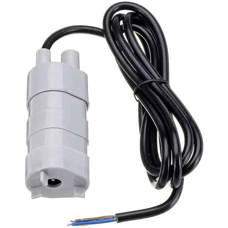 Pompe Submersible, DC 12V Pompe à Eau Haut Débit, Pompe Immergee, Pompe à Eau Douce, Pompe pour Bateau pour Ccamping-car, Bassin, Aquarium, Douche, Jardin, 600L/H