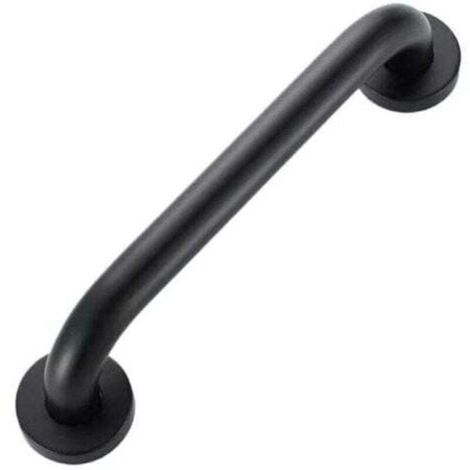 Barre d'appui en Acier Inox Poignée de Baignoire de Salle de Bain pour WC Toilette pour Personnes Âgées/Handicapées/Enfants/Enceinte50 cm(noir)