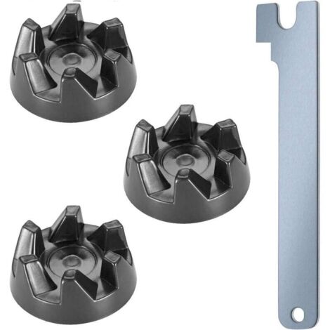 Lot de 3 coupleurs 9704230 - En caoutchouc - Avec clé - tible avec les modèles KitchenAid KSB52, KSB5, 5KSB52, 5KSB5 (1/4)