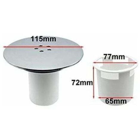 Bonde Douche, Bonde de Douche 90 mm/115mm, Remplacement de Couvercle de Siphon Douche (1/4)