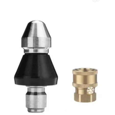 Machine de nettoyage, buse d'égout, buse de 1/4 pouces, tuyau d'arrosage, accessoires de nettoyage de drague (1/4)