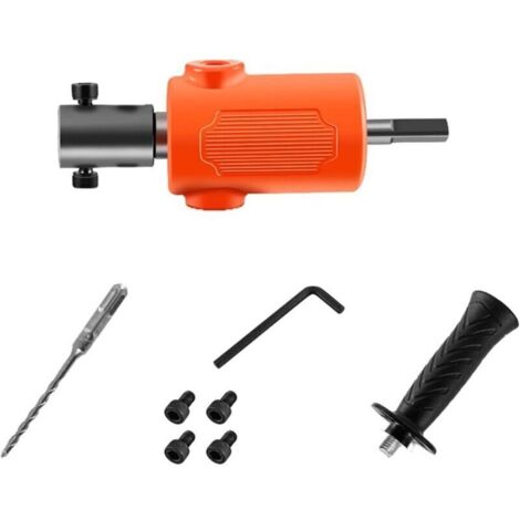 Convertisseur de perceuse Adaptateur professionnel de perceuse électrique vers marteau Outil de burinage Accessoires pour marteau électrique Clé Perceuse à main Entraînement fixe