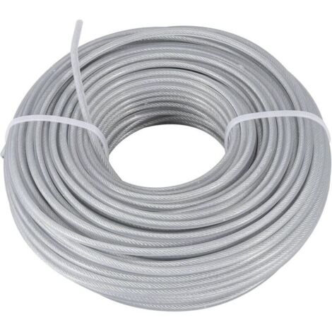 Fil de tondeuse à gazon de 40 mètres - Cordon en nylon - Tête de tonte - Ligne de tonte - Corde de tonte de pelouse - Accessoires de tonte de machine (1/3)