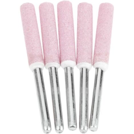 Lot de 5 Limes d'affûtage pour Polissage de Tronçonneuse,Tête de Polissage de Meulage de 4,8 mm