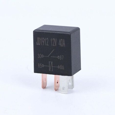5 Pièces Relais 12V 40A 5 Broches, SPDT Multi-Purpose Relay Heavy Duty Relais Standard 5 Pin 12VDC, Relais re (1/4)