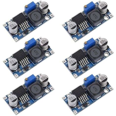 DC-DC Convertisseur Abaisseur LM2596 Buck Converter 3,2-40V à 1,25-35V Alimentation Réglable Module 6 Piéces (1/4)