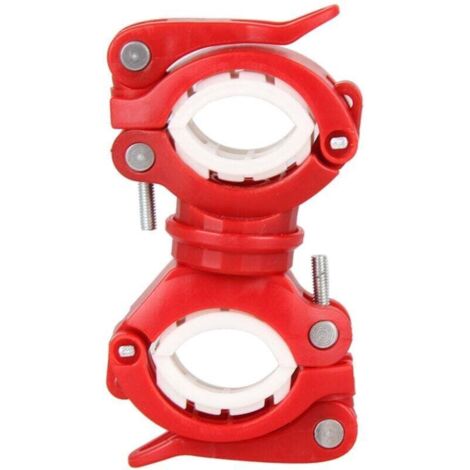 (Rouge)Supports de lumièreClips de lumière de torche de véloSupports de lumière avantClips d'alpinisteAccessoires d'équipement de cyclisme de VTT (1/4)