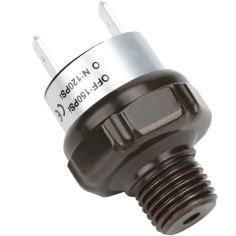 Pressostat, acier inoxydable, filetage NPT 1/4", pour compresseur d'air de voiture