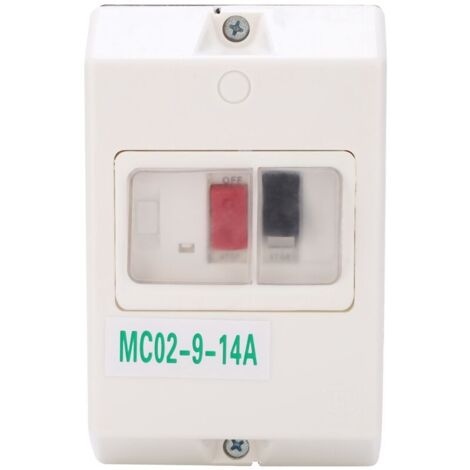 Disjoncteur de Protection de moteur étanche, remplacement de protecteur MC02-9-14A 220V/380V (1/4)