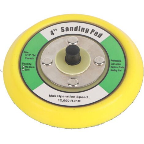 Support de ponceuse rond de 4 pouces, tampon de polissage, base de palette de ponceuse de polissage universelle (1/4)