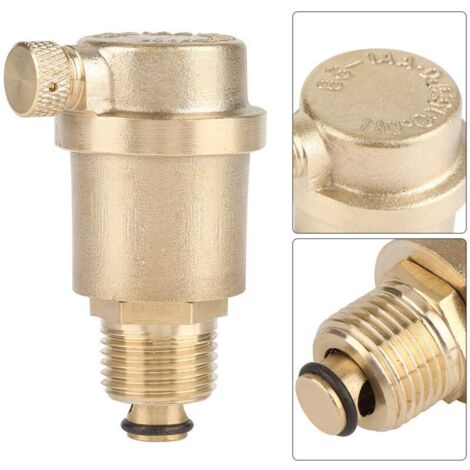 Vanne d'évent automatique en laiton DN15 G1/2 pour décompression de chauffe-eau solaire (1/4)