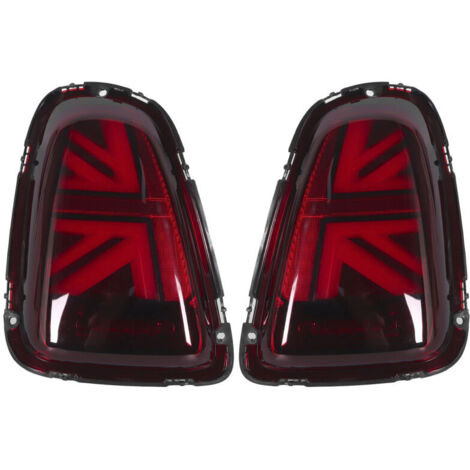 VLAND pour JCW Union Jack Full LED feux arrière lentille rouge convient pour R56 R57 R58 R59 LCI 2011‑2015 (1/4)
