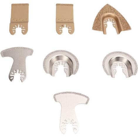 Lame de scie oscillante en carbure, ensemble d'outils de coupe et de meulage multifonctionnels adaptés au ciment pour carrelage