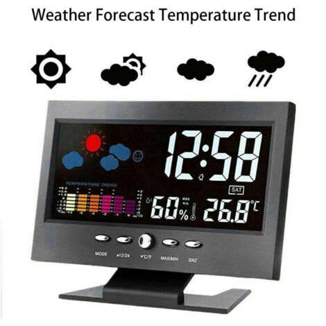 Digitale Indicateur Numérique Température Humidité Calendrier Météo,Station météo