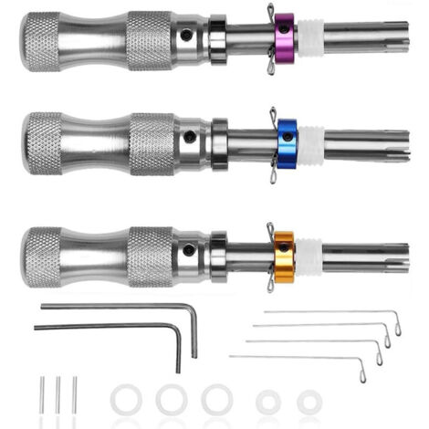 Kit de crochetage de serrure tubulaire, adapté aux serruriers débutants et professionnels, ensemble d'outils de crochetage de serrure en acier inoxydable