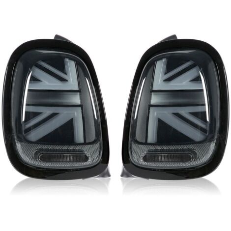 VLAND Full LED pour feux arrière JCW Union Jack, lentille fumée avec clignotant séquentiel, adapté F55 F56 F57 2014 – 2020