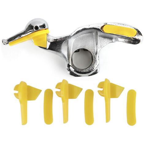 Support de changeur de pneu de voiture en acier inoxydable, accessoires de tête de canard démontables avec coussinets de protection 30mm/1,2 pouces (1/4)