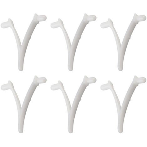 6PCS Pool Supply Butterfly V Clip pour brosse de spa de piscine, rteau à feuilles, écumoire à feuilles, tête d'aspiration