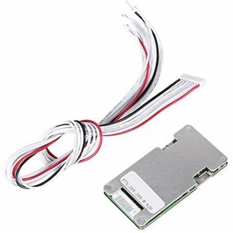 Carte de Protection de Batterie, Carte de Protection de Batterie BMS au Lithium-Ion 18650 24V 20A 7S Carte de Protection BMS avec Fonction d'Équilibrage pour Batteries 3.6V / 3.7V