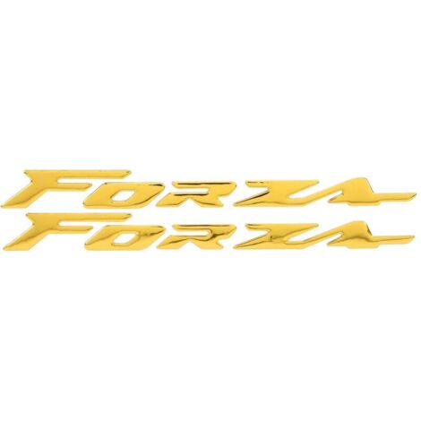 Paire d'autocollants emblème 3 dimensions pour carrosserie de moto Honda FORZA 300 125 250 jaune