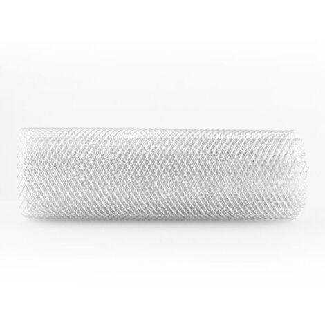 Grille de calandre universelle en alliage d'aluminium 6x12 mm, motif losange, pour pare-chocs et carrosserie.