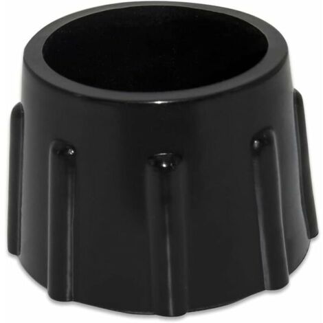 Lot de 4 Embouts de Protection de Sol en Caoutchouc synthétique antidérapants pour Meubles Ronds Diamètre 35 mm, 3,5 cm, Noir (1/4)