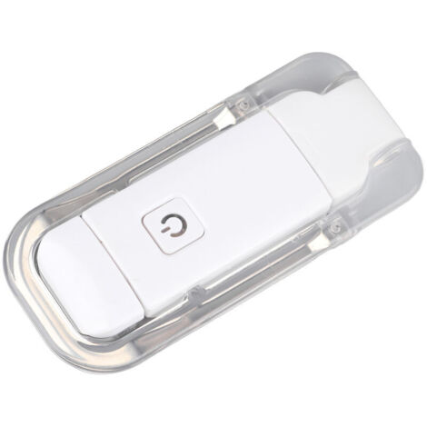 Lampe de lecture pliable à Clip, 3 couleurs de lumière, Protection des yeux, Portable, Rechargeable par USB
