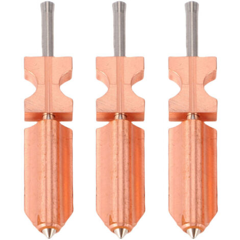 Buse de mise à niveau Hotend adaptée à l'imprimante 3D FlashForge AD5X, tout métal, détachable rapidement, 0.25MM 0.4MM 0.6MM, 3 pièces (1/4)