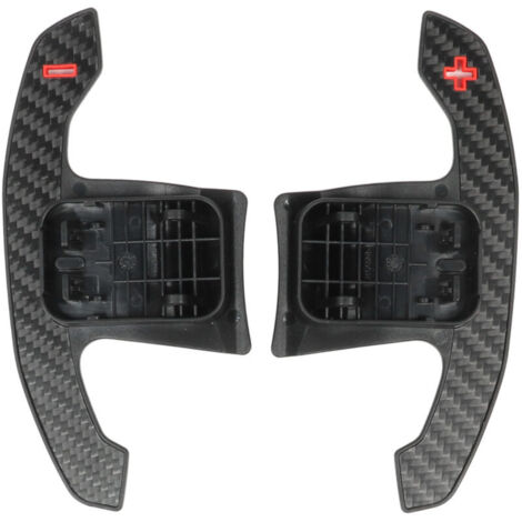 Lot de 2 extensions de palettes de changement de vitesse au volant (gauche et droite) en fibre de carbone sèche mate pour les modèles F et G