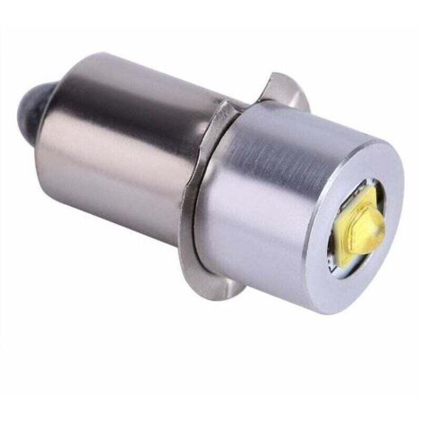 Mise à niveau de l'ampoule de lampe de poche LED, 3W 6-24V P13.5S Pièce de rechange d'ampoule de lampe de poche haute luminosité LED Lampe de travail d'urgence pour lampe de poche Torche Lumière blanc