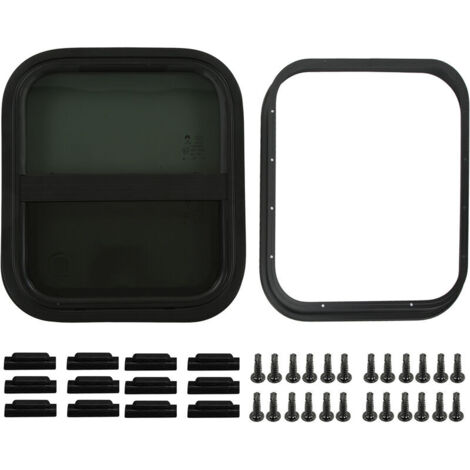 Fenêtres coulissantes RV avec écran 440 mm H 390 mm W verre trempé teinté étanche pour camping-car remorque (1/4)